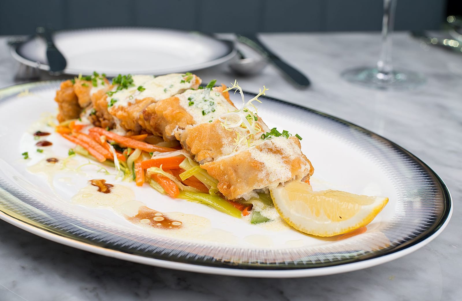 Placeholder Southern food photograph for the Fried Whiting Fish card
